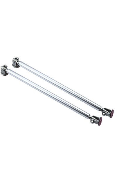 Choice 2pc 20cm silver 200mm Universal Car Splitter Rods Racing Adjustable St...