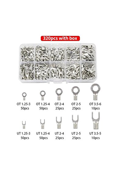 Choice 320PCs Brass Terminals Assortment Kit, Cable Wire Connector, Crimp Spa...