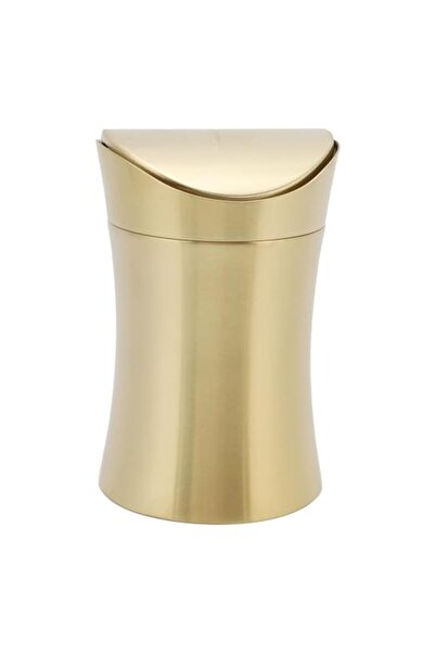 GENERAL Luckyge Paper Trash Can Silver Color Anti-Odor Rustproof Rotatable Li...