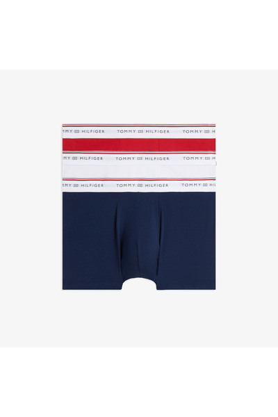 Tommy Hilfiger 3'lü Trunk Erkek Yeşil Boxer