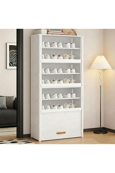GENERAL 9 Tiers Shoe Rack, Shoe Storage Organizer with Clear Covers, Dustproo...