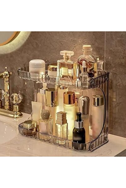 UANDME Multipurpose Organizer with 2-Tier Shelf for Makeup, Cosmetics, Makeup...