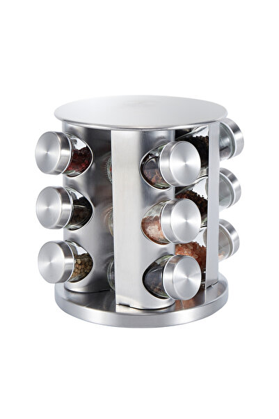 KLNAMAEAAN 12-Piece Spice Rack Set, Rotating Spice Carousel with 12 Spice Jar...