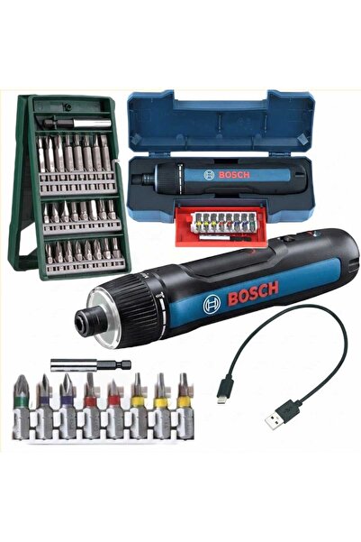 Bosch GO 3 Akülü Vidalama Makinesi ve 25 Parça Bits Uç ve Aksesuar Seti