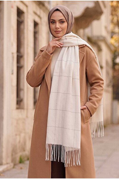 EBRUTESETTÜR Sim Detailed Shoulder Shawl Ecru