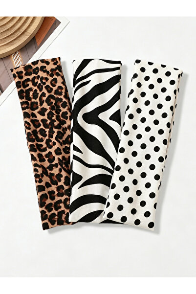Take Two By Styli Set Of 3 - Animal Print Elasticated Headband