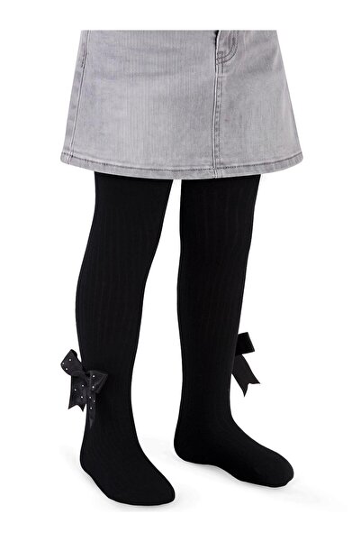 Civil Girls Civil Girls' Stoned Ribbon Accessory Pantyhose |   School Nursery...
