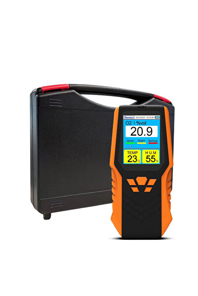 Choice Red Orange Portable Handheld O2 Detector Oxygen Gas Monitor, 0-30%vol ...