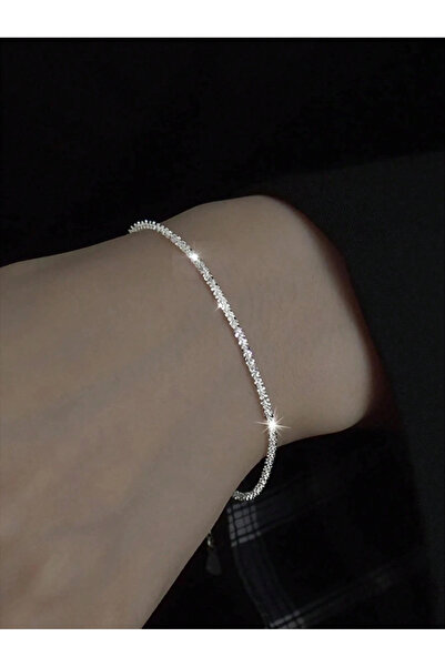 Take Two By Styli Sparkling Silver Charm Bracelet
