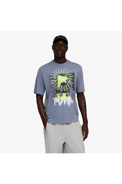 Puma Graphic Men's Gray Casual Style T-Shirt 63444265