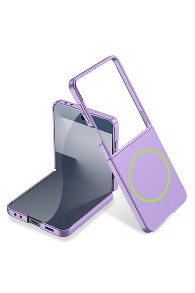 Case 4U Galaxy Z Flip 7 Kılıf Wireless Şarj Özellikli Kıpta M-safe Kılıf