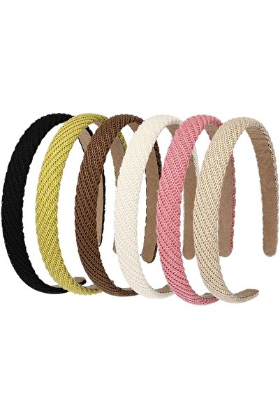 Tazweeq 6Pcs Headbands for Women, Thin Knitted Hairbands Fashion Non Slip Hea...