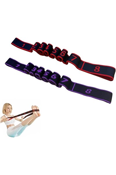 GENERAL 2 PCs Fitness Resistance Band for Stretching and Yoga,2 Yoga Stretchi...