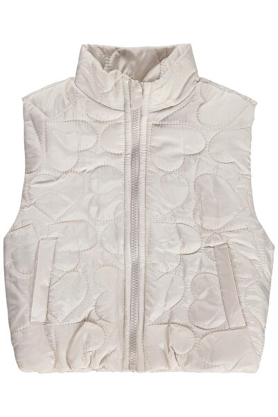 Civil Girls Civil Girl's Heart Quilted Vest |   Jessica Zero Sleeve High Coll...