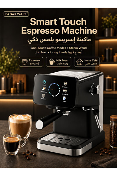 FADAKWALT Smart Touch Espresso Machine with Steam Wand, Coffee Maker for Home...