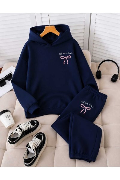 DOCE ELEGANTE KURDALE BASKILI KIZ EŞOFMAN TAKIM A++ 3*12 YAŞ