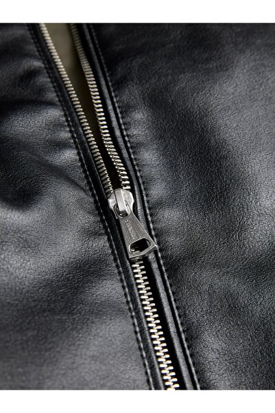 Jack & Jones Jack&Jones Pu Erkek Deri Ceket Rahat Kesim