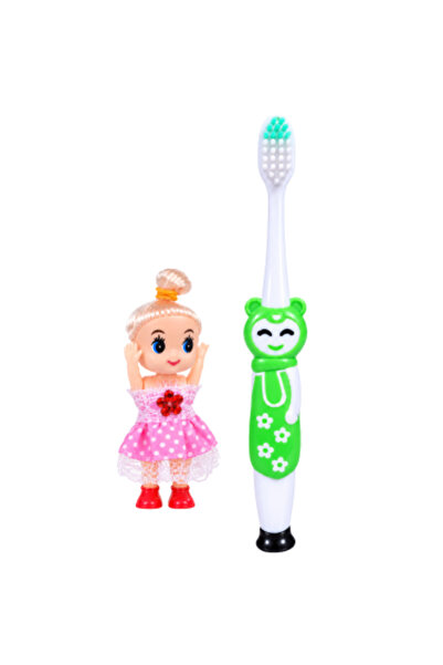 Nayaler Deco Girl Soft Toothbrush for Children with Nailer Doll - Assorted Co...