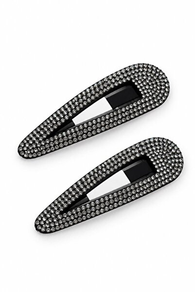 New Obsessions 2 Pieces of Thin Stone Detailed Side Buckles