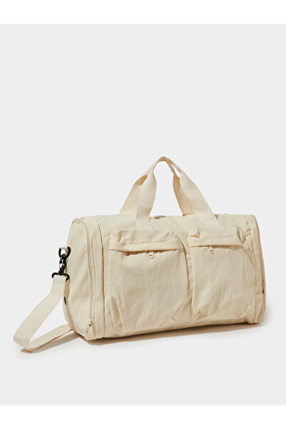Styli Off-White Double Pocket Gym Duffle Bag