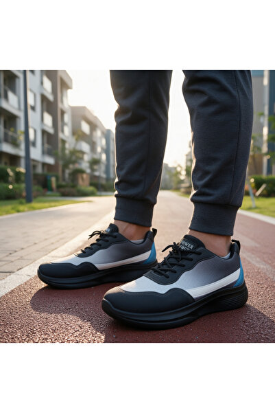 Feizhi Men's 5cm Thick Sole Gradient Mesh Casual Sport Sneakers, Breathable N...