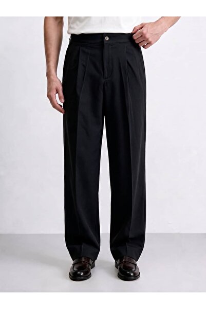 Atelier Old Money Tek Pileli Bol Kesim Pantolon FW7347