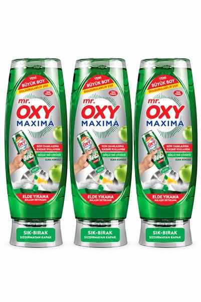 Oxy Mr Elmalı Bulaşık Deterjanı 3x650 ml
