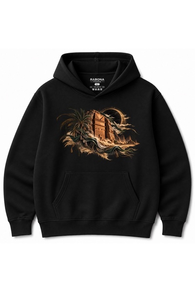Rabona Fashion Γραφικό Φούτερ με Κουκούλα  "Desert Eclipse Nomad Legacy "