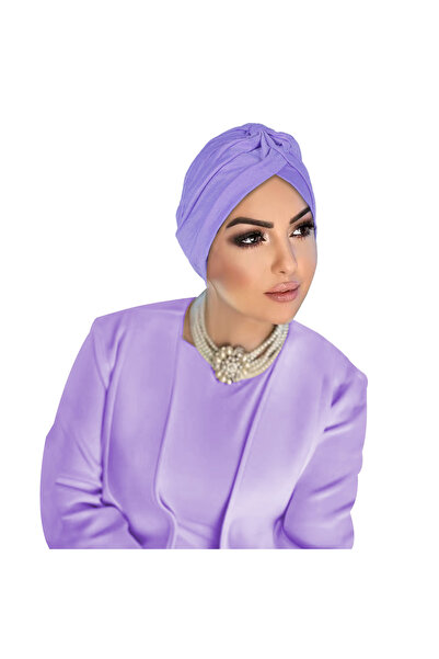 Take Two By Styli حجاب عمامة بنفسجي سادة