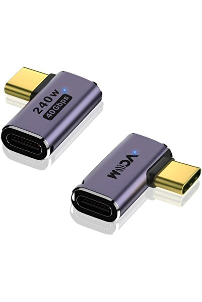 VCOM كابل USB4 بزاوية قائمة، محول بسرعة 40 جيجابت في الثانية، شحن سريع بقدرة ...