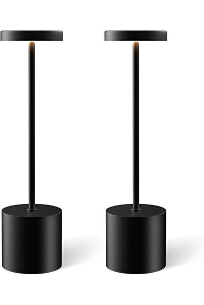 Yelajoy 2 Pcs Modern Cordless Small Table Lamps, Portable LED Desk Lamp, 5000...