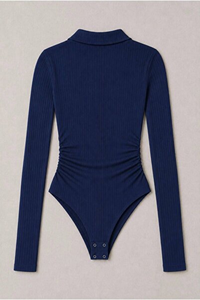 SEFUR Polo Collar Lycra Flexible Snap Fastener Premium Long Sleeve Bodysuit