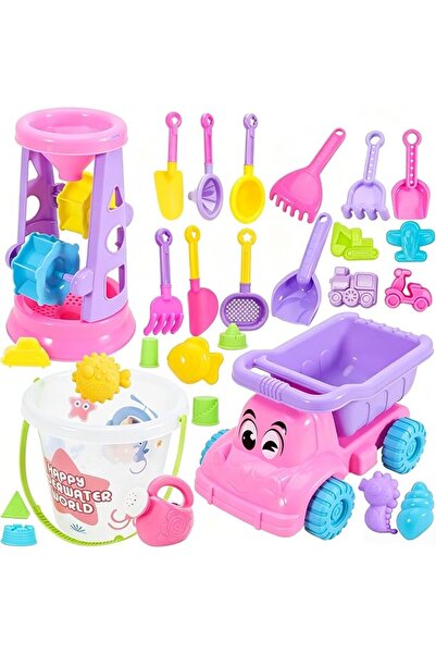 GENERAL Beach Toys Set, Collapsible Silicone Beach Sand Buckets and Shovels S...