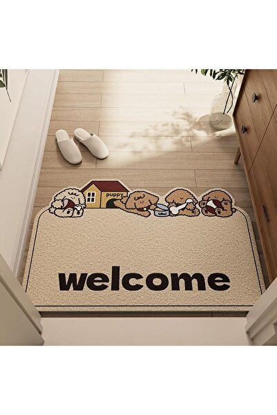 ALMEKAQUZ Door Mat Made of Natural Rubber with an Adhesive Backing, Sturdy an...