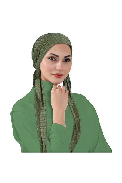 Take Two By Styli Green Plain Hijab