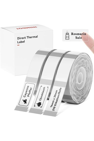 NiiMbot D11 Label Maker Tape D110 Labels 3Rolls, Self-Adhesive Labeling Tape ...