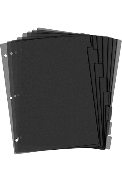 KASTWAVE Binder Dividers, 3-Ring A4 Binder Dividers with Tabs, Sturdy Plastic...
