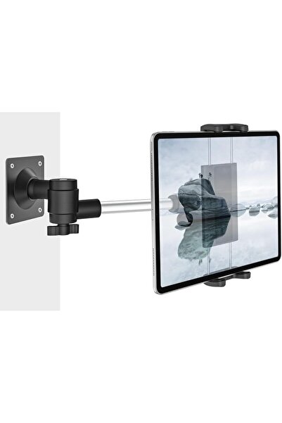 GENERAL Wall Mounted Tablet Holder, Wall Tablet Mount [Aluminum Arm & Stable ...