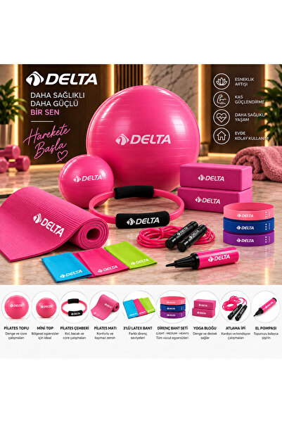 Delta 14-Piece Multi-Purpose Pilates and Yoga Equipment Set