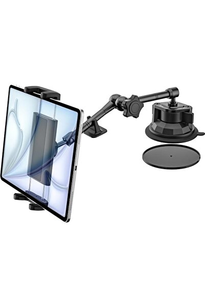GENERAL Car Tablet Holder, Dashboard Tablet Suction Cup Mount with Metal Long...