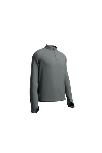 Decathlon Kiprun Erkek Uzun Kollu Koşu Tişörtü - Haki - Kiprun Run 100