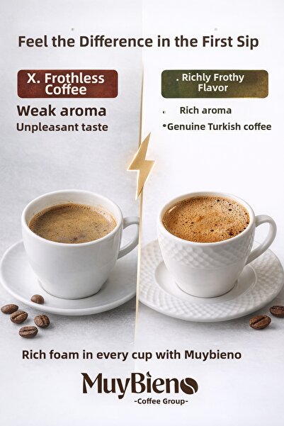 Mb Muybien Kahve grubu Turkish Coffee 10X100G 100% Arabica Rich Foam Intense Aroma Freshly Ground