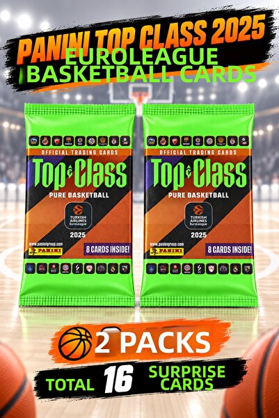 Panini 2-Pack – Top Class 2025 Euroleague Basketball Player Card Sealed Pack ...