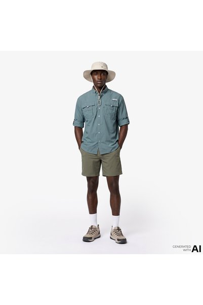 Columbia Tech Trail Utility Men's Green Shorts