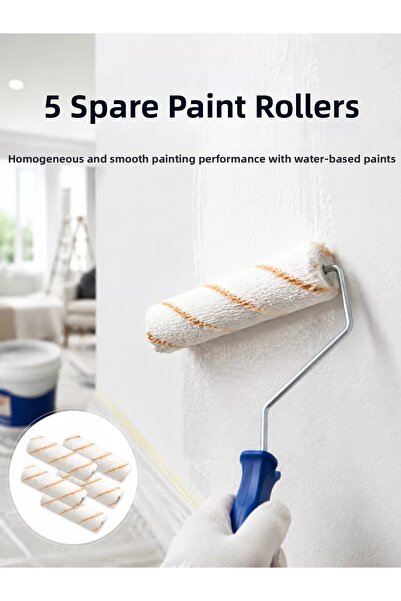 northcity n 5-Piece Mini Roller Paint Set Wall Ceiling Emulsion Application