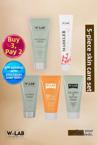 W-Lab Cosmetics Skin Care Set Super Set of 5