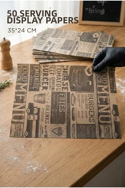 NY HOME Vintage Design Service Presentation Paper & Oil Paper Set (35X24 cm)