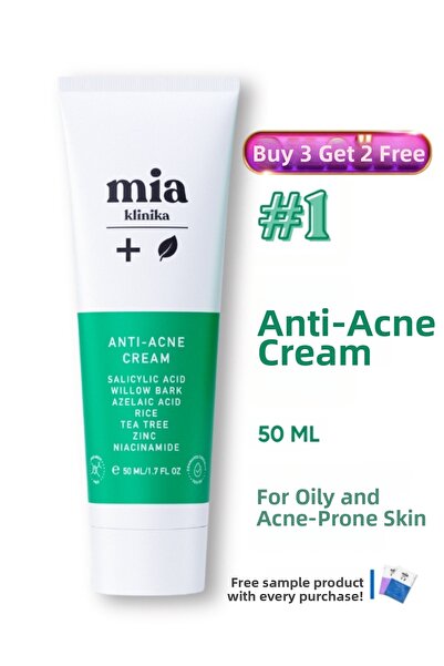 mia klinika Barrier Strengthening Moisturizing Cream for Acne-Prone, Oily, an...