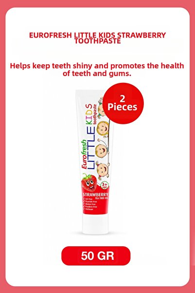 Farmasi Eurofresh Strawberry Flavored Toothpaste for Children Over 3 Years Ol...