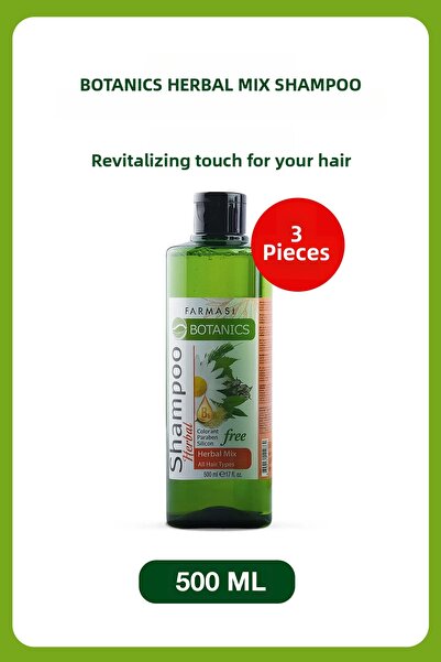 Farmasi Botanics Herbal Mix 500 Ml 3 Shampoos